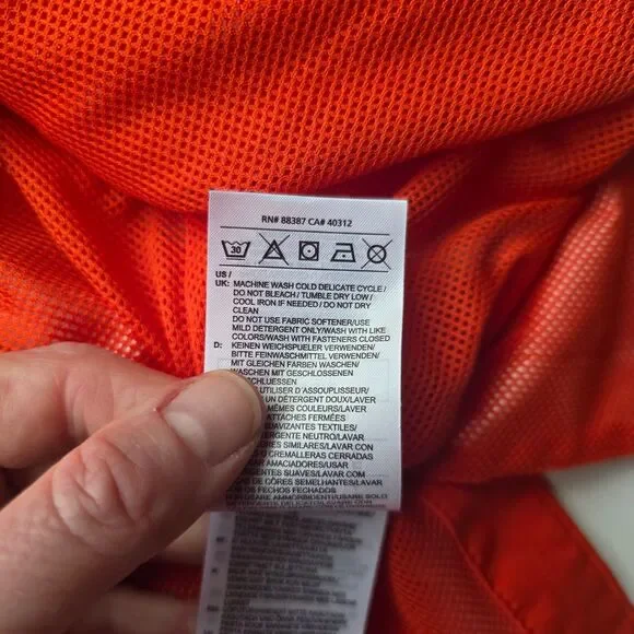 Adidas Gamemode Rain Jacket NWT Size Large in Orange - Picture 14 of 16